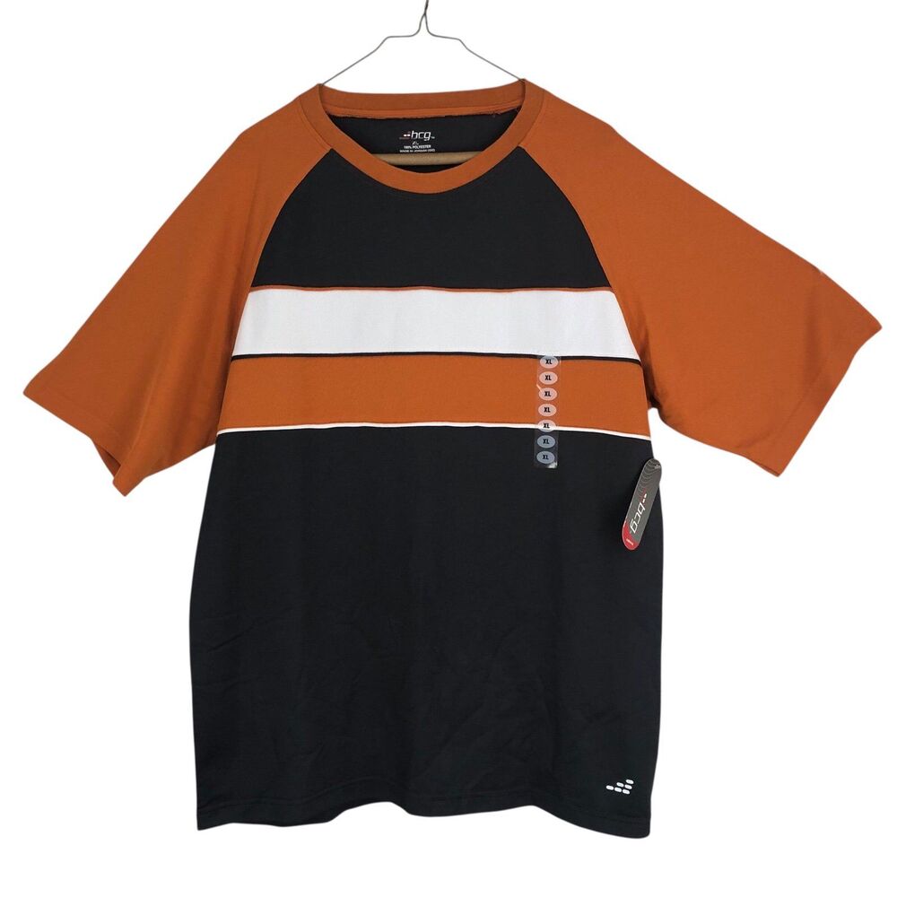 Men’s NWT BCG Color Block Golf Shirt, Micro Knit Short Sleeve, Sportswear, XL